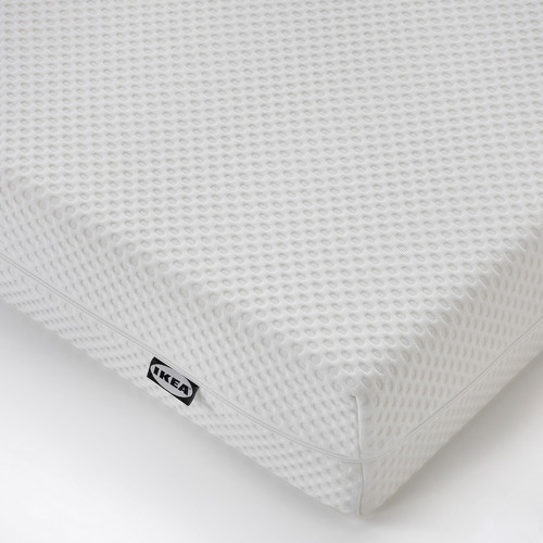 MALM Bed frame with mattress, white/Åbygda firm, 160x200 cm