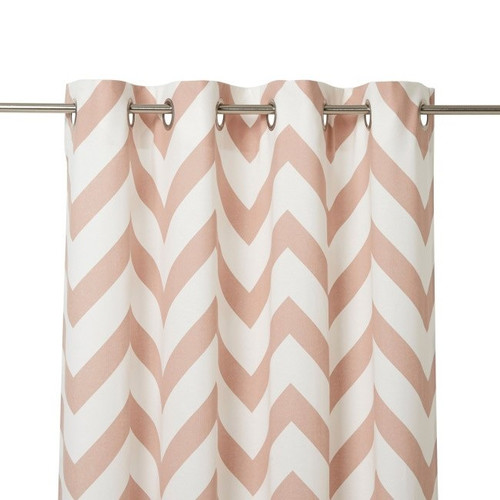 Curtain GoodHome Wabana 140x260cm, pink