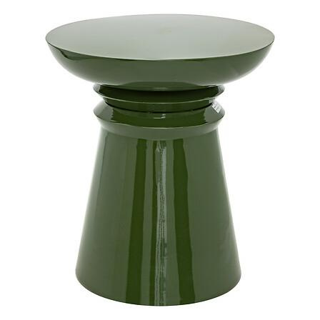 Side Table Jaya, metal, green