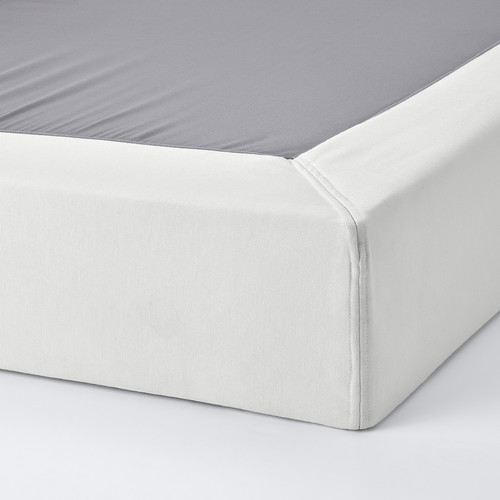 LYNGÖR Sprung mattress base, white, 90x200 cm