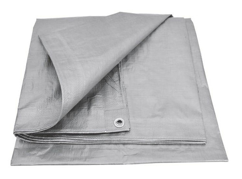 AwTools Tarpaulin 120g 4x8 m, silver