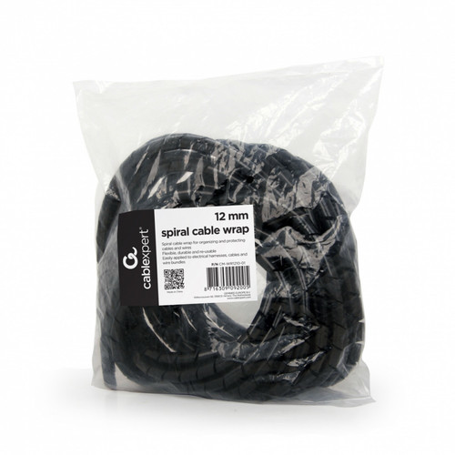 Organizer cables - spiral 12mm 10m black 