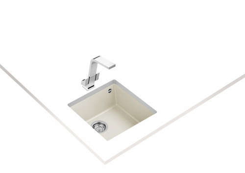 Teka Undermount Tegranite Sink One Bowl Square 40.40 TG, cream