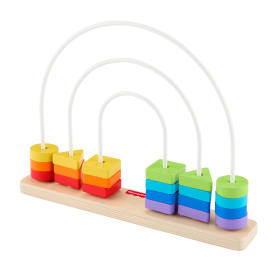 Fisher-Price Wooden Beads Shapes to Slide JFG15 12m+
