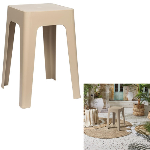 Stool Spectra, plastic, beige