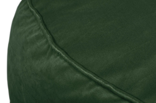 Large Pouffe, velvet, dark green