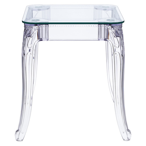 Table Ghost 62x62cm, transparent