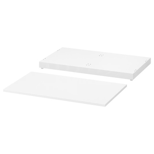 NORDLI Top and plinth, white, 80x47 cm