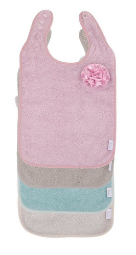 Bo Jungle B-Bib Ecological Flower Pink