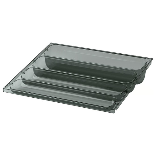 VISSLAÅN Hanging tray, grey, 36x31 cm