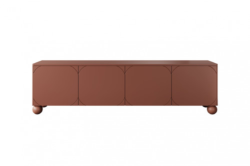 TV Cabinet Sonatia II 200 cm, with internal drawer, burgundy