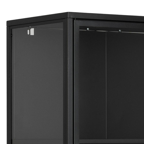 Display Cabinet Newcastle, high, black