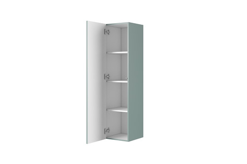 Bathroom Wall-mounted High Cabinet MDF Nicole 140cm, sage