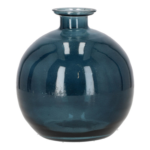 Glass Vase 15x17cmm, turquoise