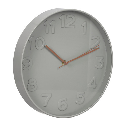 Wall Clock Tito, grey