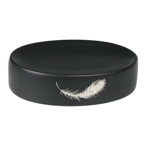 Soap Dish Piume, black