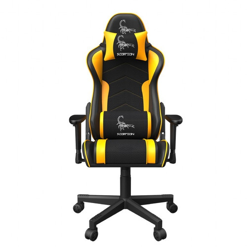 Gembird Gaming Chair Scorpion, black-yellow