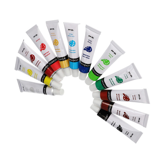 Starpak Acrylic Paints 12 Colours