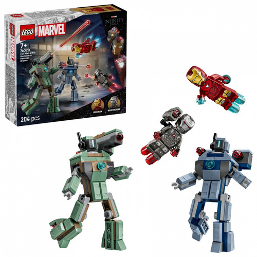 LEGO Marvel Iron Man & War Machine vs. Hammer Drones 76320 7+