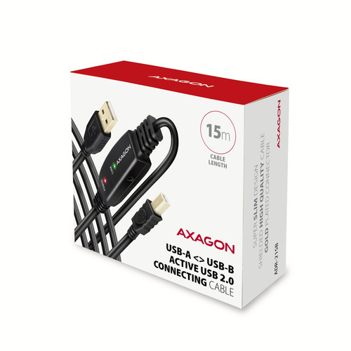AXAGON USB Cable ADR-215B USB 2.0 A-M -> B-M act 15m