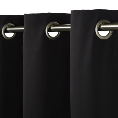 Blockout Curtain GoodHome Vestris 140x260cm, black