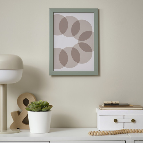 FISKBO Frame, light grey-green, 21x30 cm