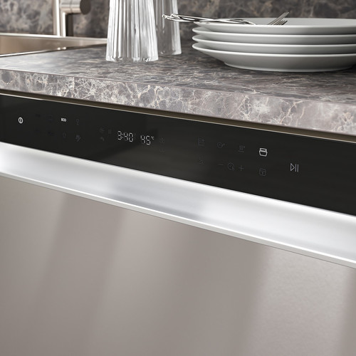 SÖDERBODA Built-in dishwasher, IKEA 500 stainless steel colour, 60 cm