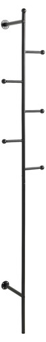 Coat Hanger Aspen, wall-mounted, black