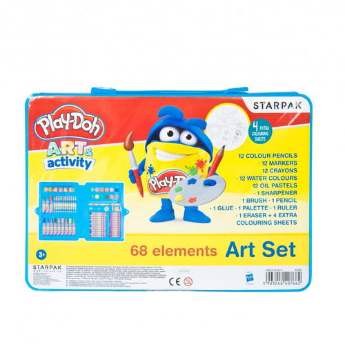 Kids Art Creative Set Case Play-Doh 68pcs 3+