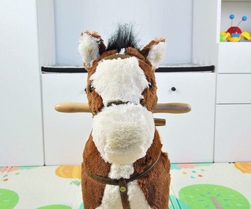 Milly Mally Rocking Horse, dark brown/white, 3+