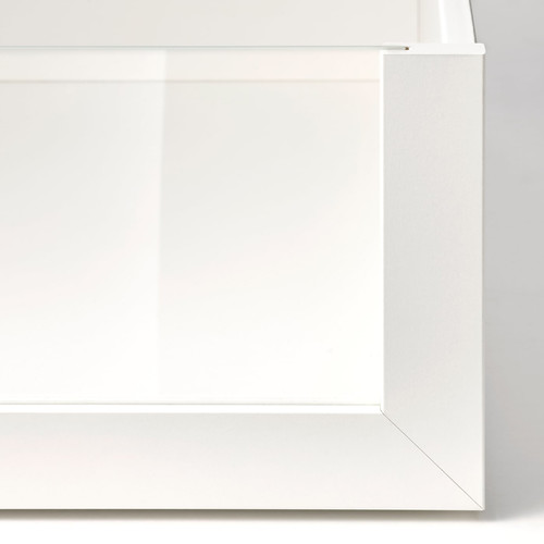 KOMPLEMENT Drawer with glass front, white, 50x58 cm