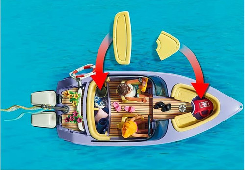 Playmobil City Life Honeymoon Speedboat Trip 4+