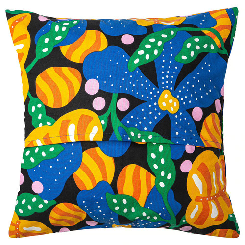 MÄVINN Cushion cover, multicolour/floral pattern, 50x50 cm