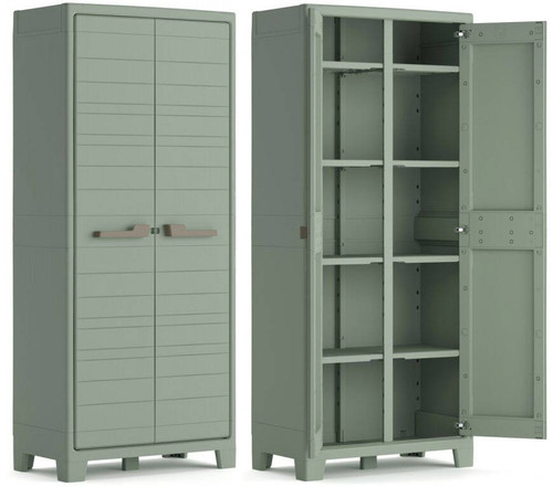 Outdoor/Workshop High Cabinet Multispace, jade grey