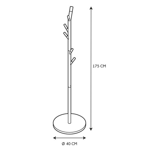 Coat Stand Derby, black/natural