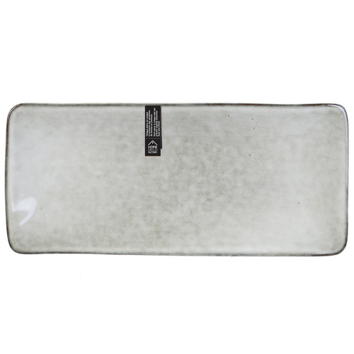 Serving Dish Plate Tierra 22x10cm, grey