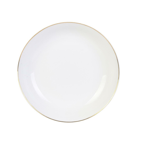 Deep Plate Pearl Gold 20cm, white