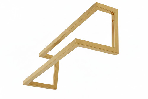 Double Wall-Mounted Towel Rail, gold