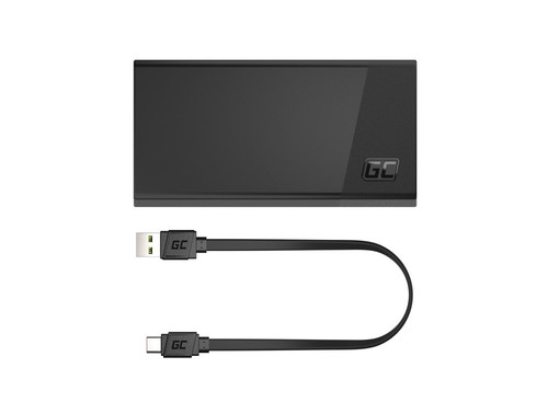 GreenCell Power Bank Powerbank PowerPlay 20S 20000mAh 22.5W 3x USB-C 1x USB-A, black