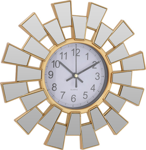 Wall Clock with 2 Mirrors Reish