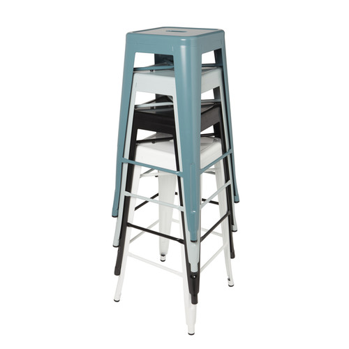 GoodHome Bar Stool Branza, white