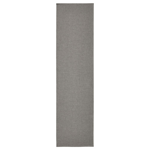 SVARTSENAP Table-runner, grey, 35x130 cm