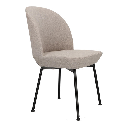 Upholstered Chair Cloe, light grey