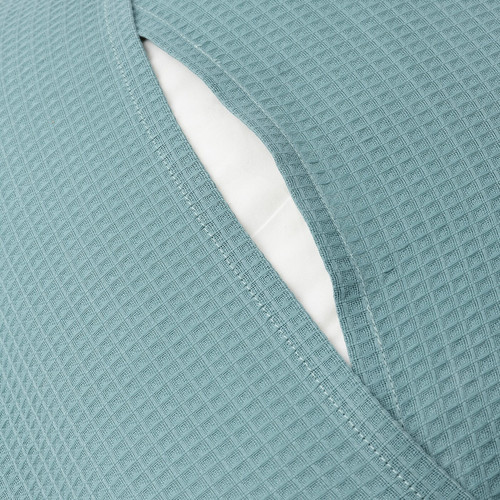 EBBATILDA Cushion cover, grey-turquoise, 50x50 cm
