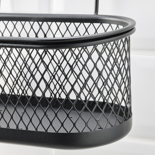 HULTARP Container, black, mesh, 31x16 cm
