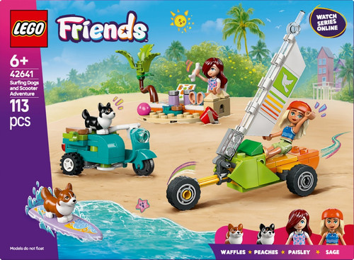 LEGO Friends Surfing Dogs and Scooter Adventure 6+
