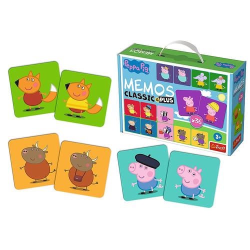Trefl Memos Classic and Plus Peppa Pig Game 3+