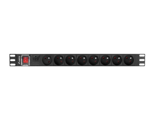 Lanberg PDU 1U 16A 2m 8x French Outlet PDU-08E-0200-BK