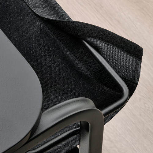 OLSERÖD Side table, anthracite/dark grey, 53x50 cm