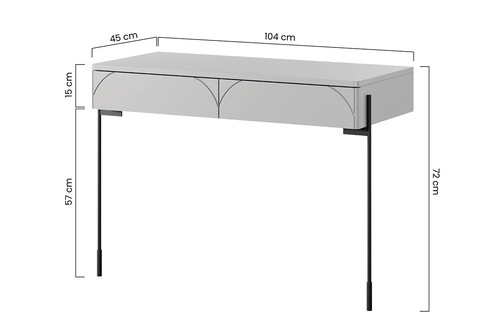 Modern Console Table/Dresser Sonatia, burgundy